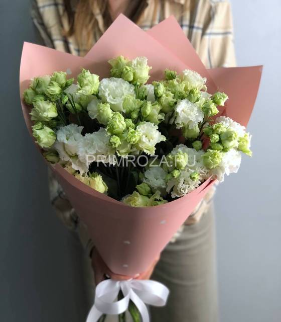 Монобукет из 9 кучерявых эустом