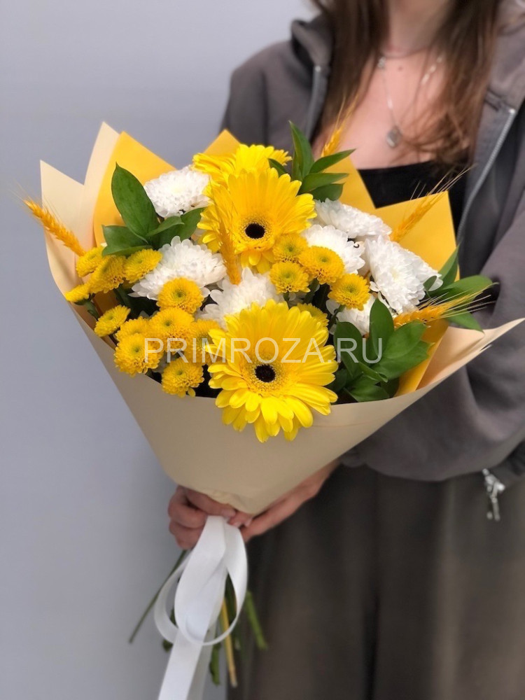 Сборный букет с герберой #A6366